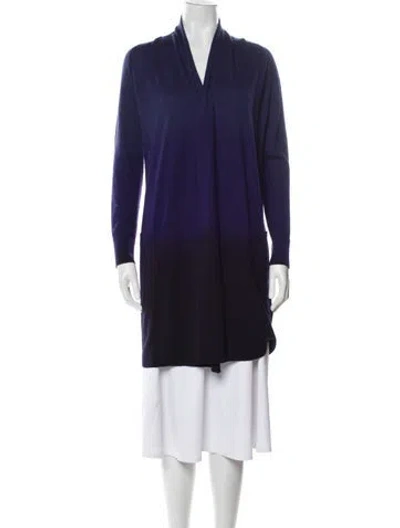 Pre-owned Max Mara Silk V-neck Sweater In Multi