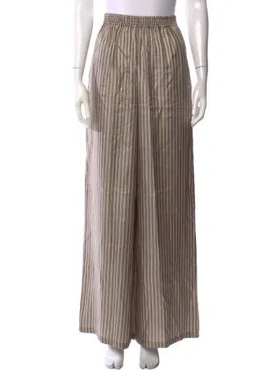 Pre-owned Max Mara Silk Wide Leg Pants W/ Tags In Multi