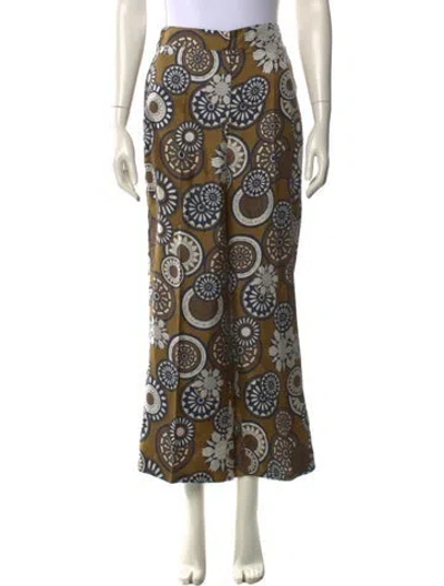 Pre-owned Max Mara Silk Wide Leg Pants W/ Tags In Neutral