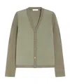 Max Mara Silk Yarn Cardigan In Green