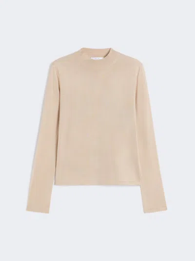 Max Mara Silk Yarn Sweater In Sand