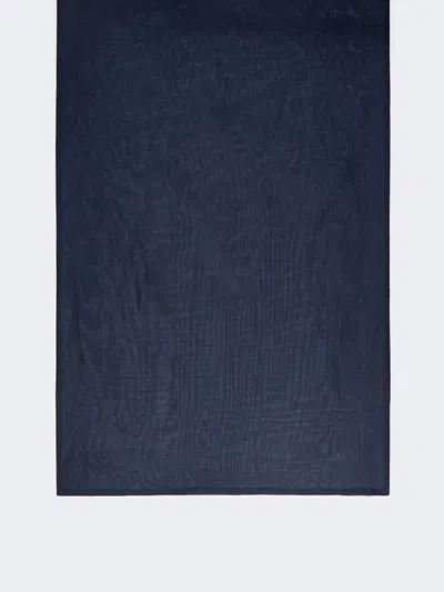 Max Mara Silk-blend Shawl In Blue