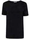 Max Mara Dida Silk Satin Top In Black