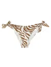 Max Mara Strap-up Bikini Swimsuit In Beige