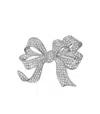 Max Mara Silver Cicala Flake Brooch In Silver
