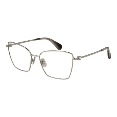 Max Mara Silver Women Optical Frames In Metallic