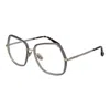 Max Mara Silver Women Optical Frames In Gray