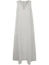 Max Mara Women's Simeone Linen Sleevesless Dress In Gray