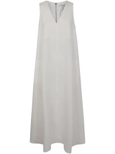 MAX MARA MAX MARA SIMEON LINEN SLEEVESLESS DRESS CLOTHING
