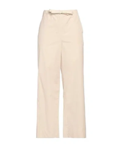 Max Mara Simple And Form-fitting Long Pants In Beige