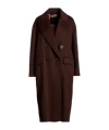 Max Mara Simple Double-breasted Overcoat In Multi