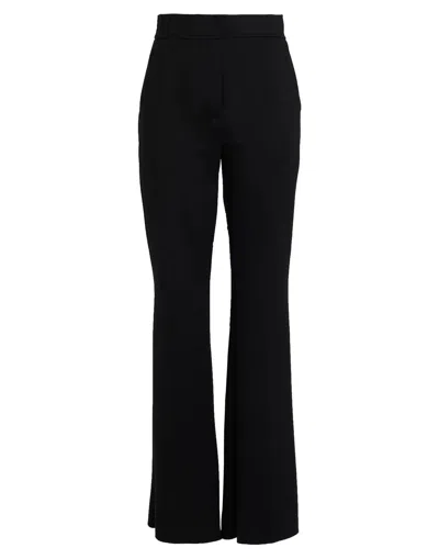 Max Mara Simple Flared Pants In Black