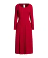 Max Mara Simple Flared Skirt In Red
