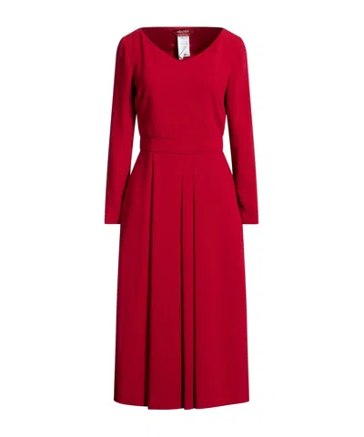 Max Mara Simple Flared Skirt In Red