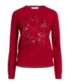 Max Mara Simple Knitted Top In Red
