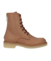 Max Mara Woman Ankle Boots Light Brown Size 8.5 Leather In Brown