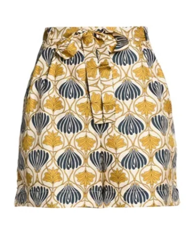 Max Mara Simple Printed Shorts In Multicolor