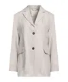 Max Mara Simple Single- Blazer In Gray