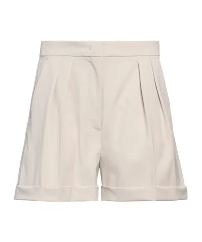 Max Mara Simple Solid-color Shorts In White