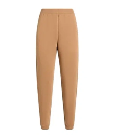 Max Mara Simple Sports Pants In Neutral