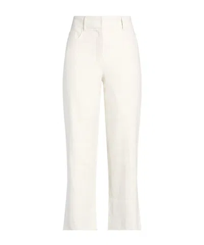 Max Mara Simple Straight-leg Pants In White