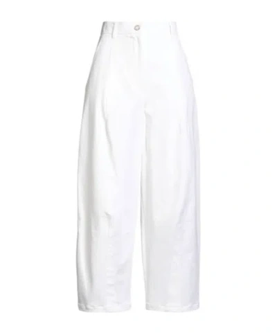 Max Mara Simple Straight-leg Pants In White