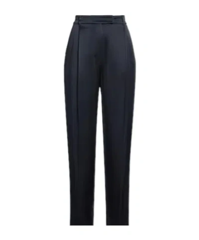 Max Mara Simple Straight-leg Trousers In Black