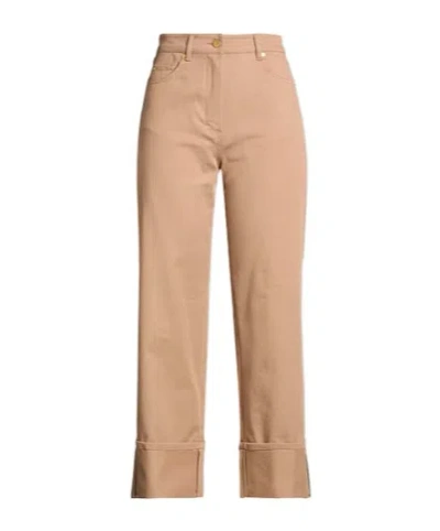 Max Mara Simple Straight-leg Trousers In Nude