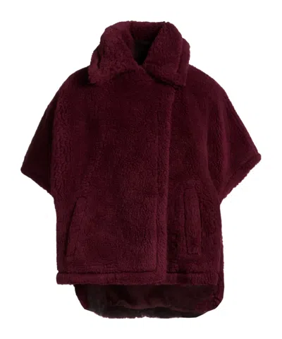 Max Mara Simple Teddy Fleece Coat In Multi