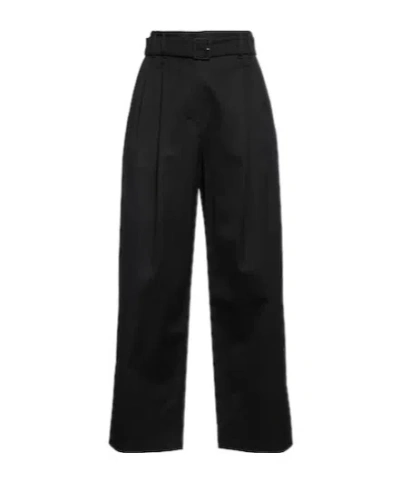Max Mara Simple Wide-leg Pants In Black