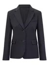 Max Mara Single-breasted Blazer In 蓝色