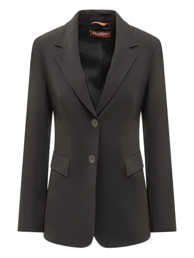 Max Mara Single-breasted Blazer In 黑色
