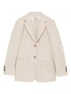 Max Mara Single-breasted Blazer In White