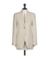 Max Mara Single Breasted Blazer In Neutral