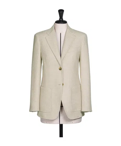 Max Mara Single Breasted Blazer In Neutral