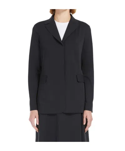 Max Mara Single Breasted Blazer In Black