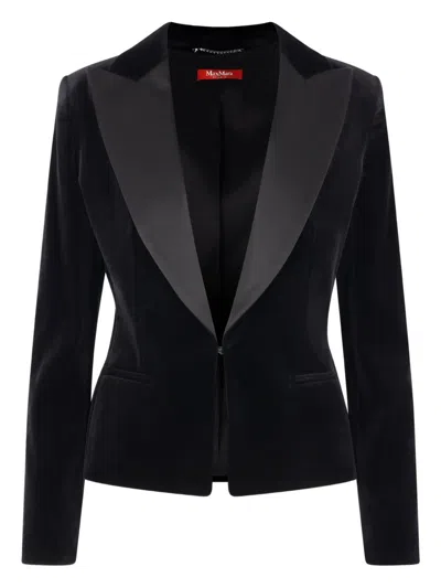 Max Mara Single-breasted Blazer In Black