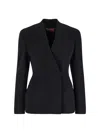 Max Mara Single-breasted Blazer In Black
