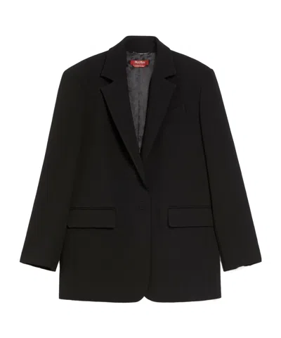 Max Mara Single-breasted Blazer In Black