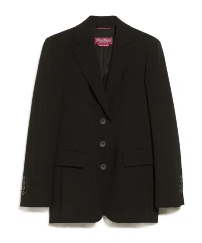 Max Mara Single-breasted Blazer In Black
