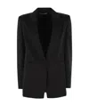 Max Mara "bohemian Linen Single-bre In Black