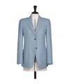 Max Mara Single Breasted Blazer In Blue