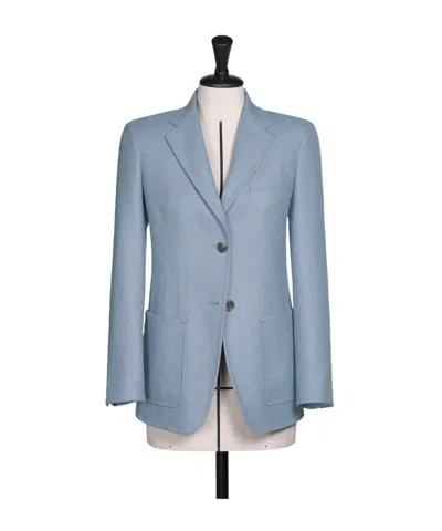 Max Mara Single Breasted Blazer In Blue