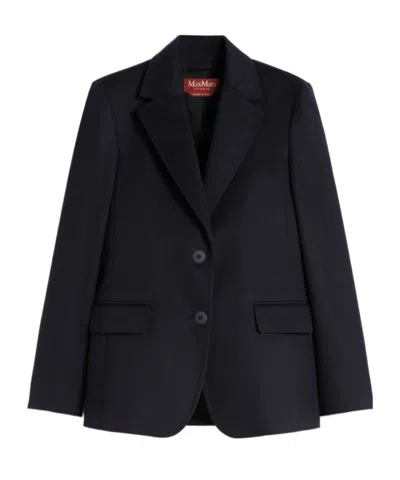 Max Mara Single-breasted Blazer In Blue