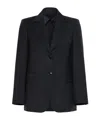 Max Mara Single Breasted Blazer In Blue