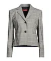 Max Mara Single Breasted Blazer In Grey