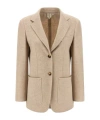 Max Mara Single-breasted Blazer In Neutral