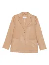 Max Mara Single-breasted Blazer In Neutral