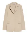 Shop Max Mara Leisure Single-breasted Long-sleeved Jacket In Nude