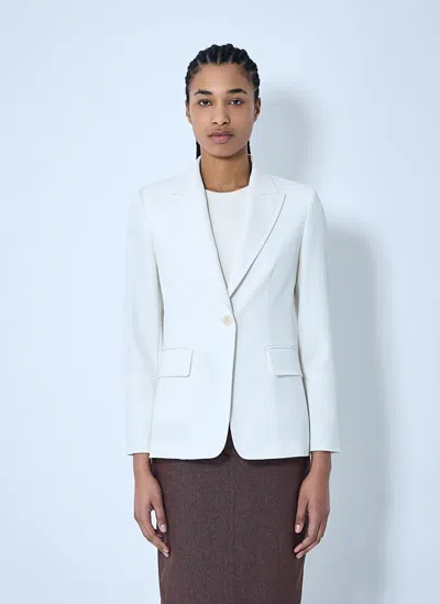 Max Mara Single-breasted Blazer In White
